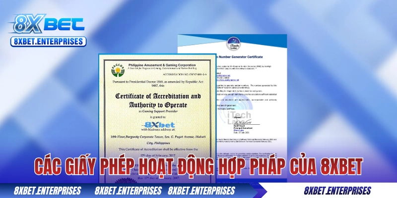 Hệ Thống Pháp Lý & Chứng Nhận Bảo Mật Toàn Diện của 8xbet